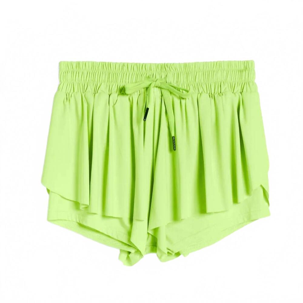 NEW TRACTR girls butterfly shorts in neon apple